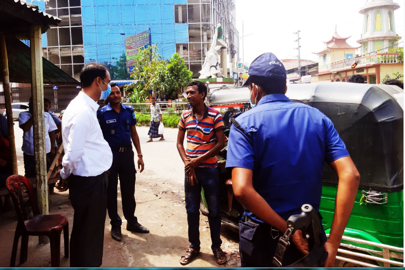 যানজট নিরসনে গৃহীত সিদ্ধান্তের বাস্তবায়নে মসিক ভ্রাম্যমাণ আদালত